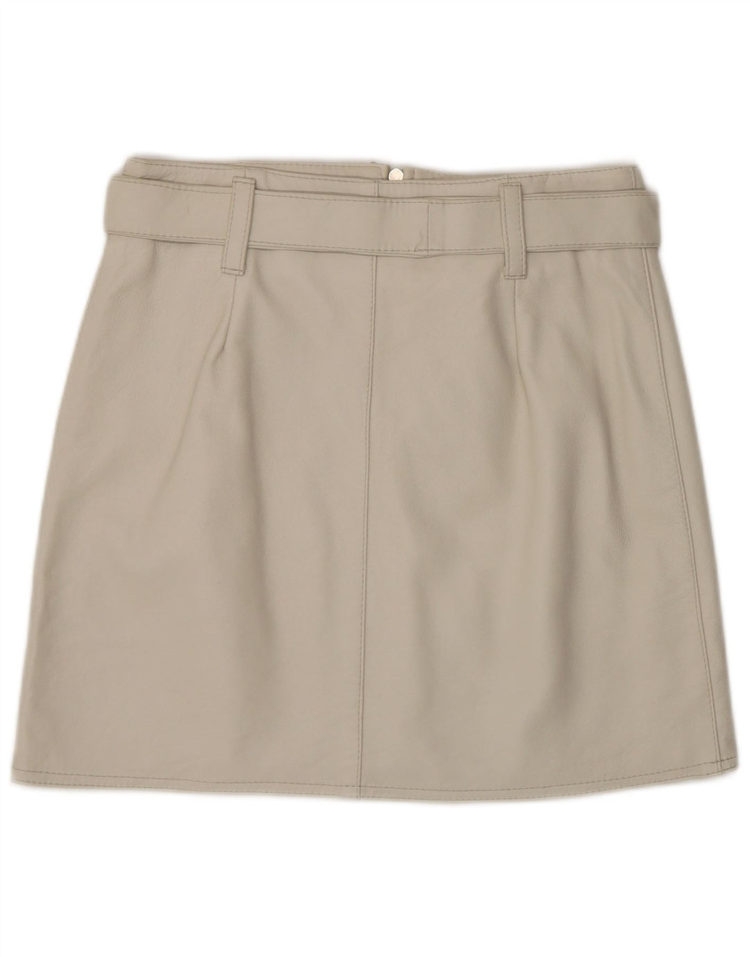 Fusta din piele pentru femei VINTAGE IT 44 Medium W28 Piele gri