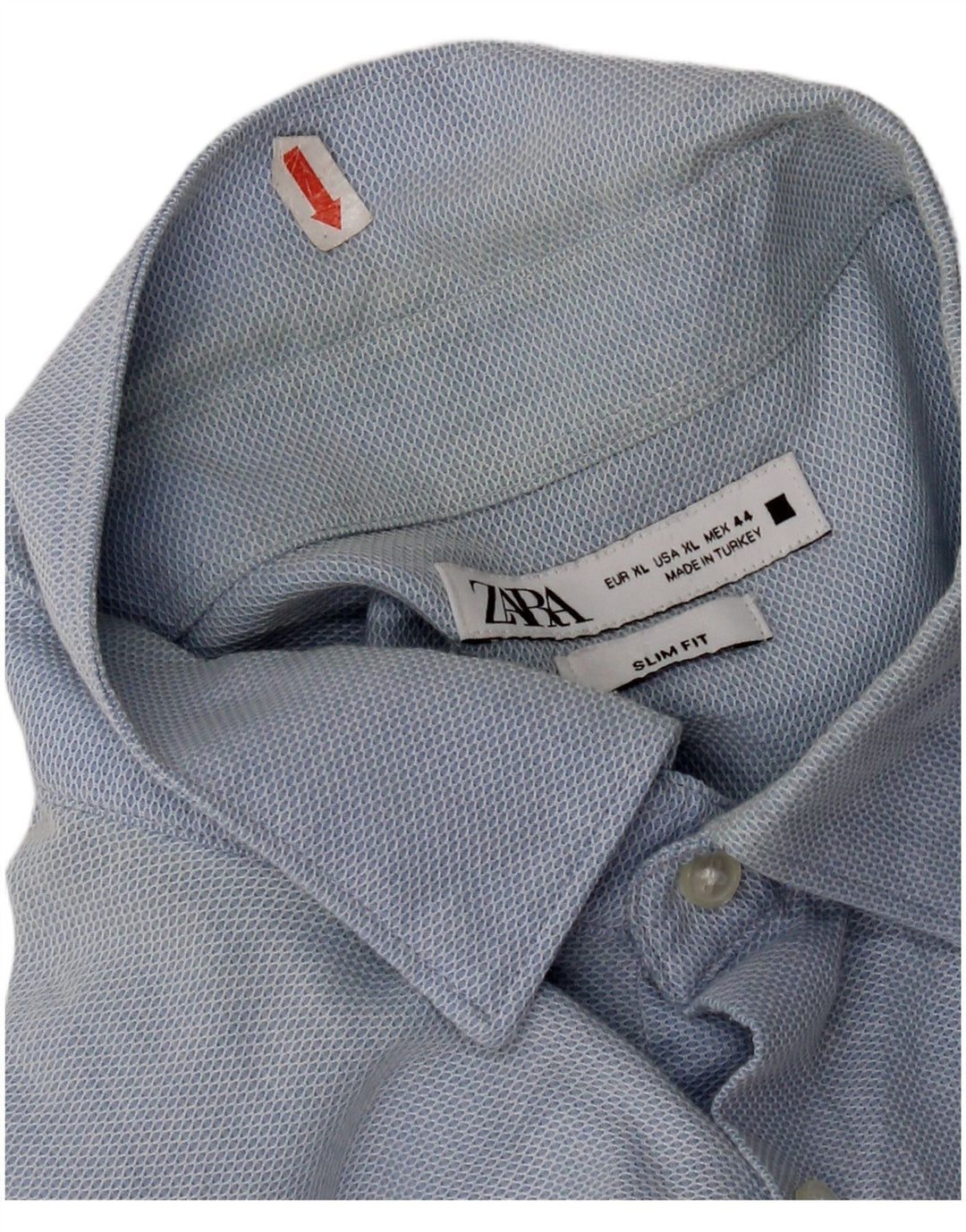 Cămașă Zara bărbați Slim Fit XL Albastru