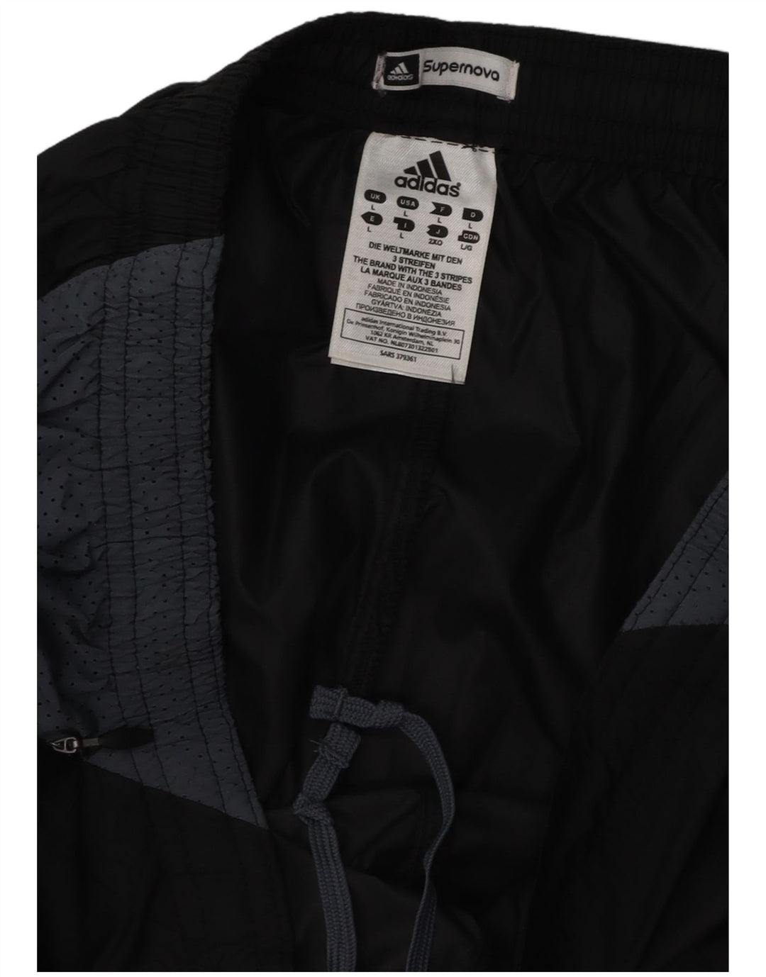 Pantaloni de trening ADIDAS pentru bărbați, mari, negru, poliester color bloc