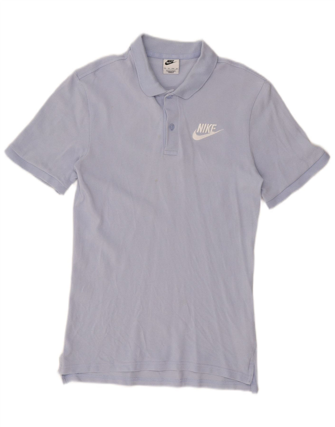 NIKE Mens Polo Shirt XS Blue Cotton