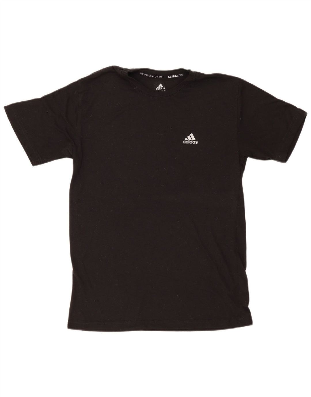 Tricou Adidas Climalite pentru bărbați Top Mediu Negru Poliester