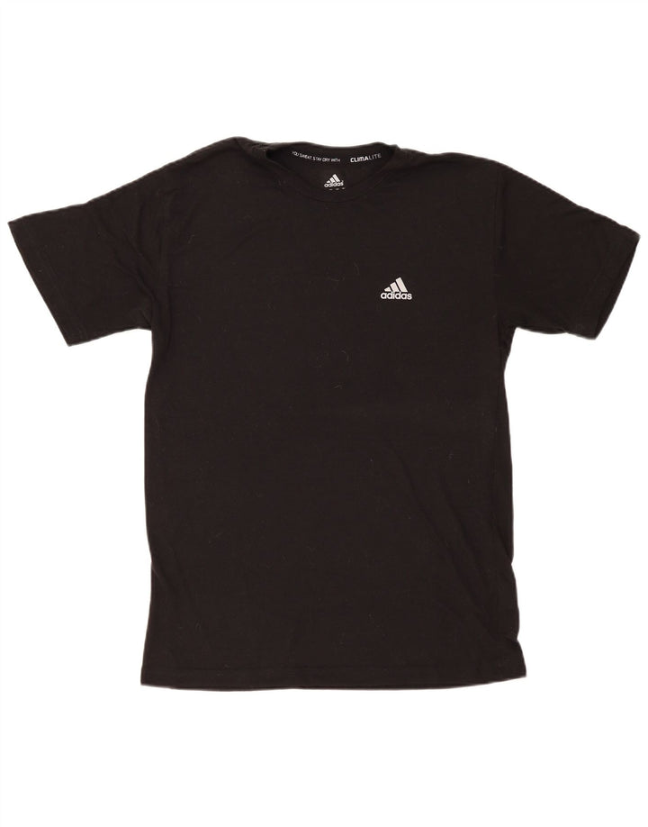 Tricou Adidas Climalite pentru bărbați Top Mediu Negru Poliester