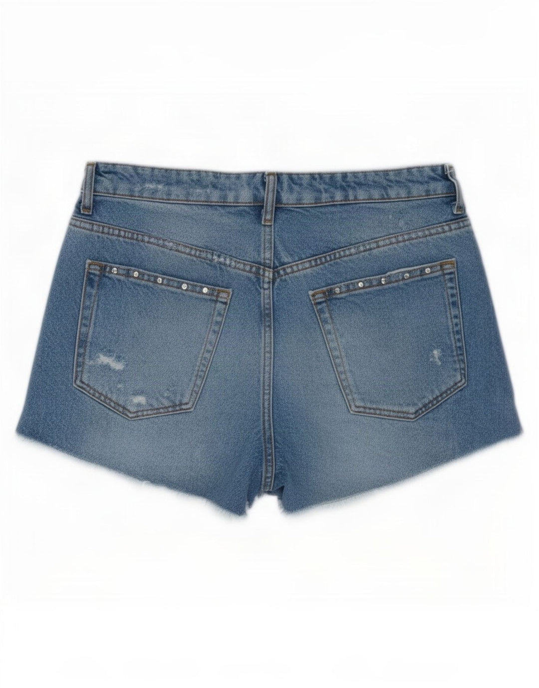 Pantaloni scurți din denim pentru femei Zara EU 38 Small W28 Blue