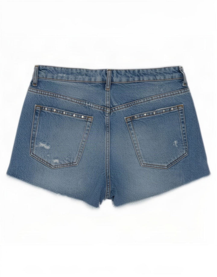 Pantaloni scurți din denim pentru femei Zara EU 38 Small W28 Blue