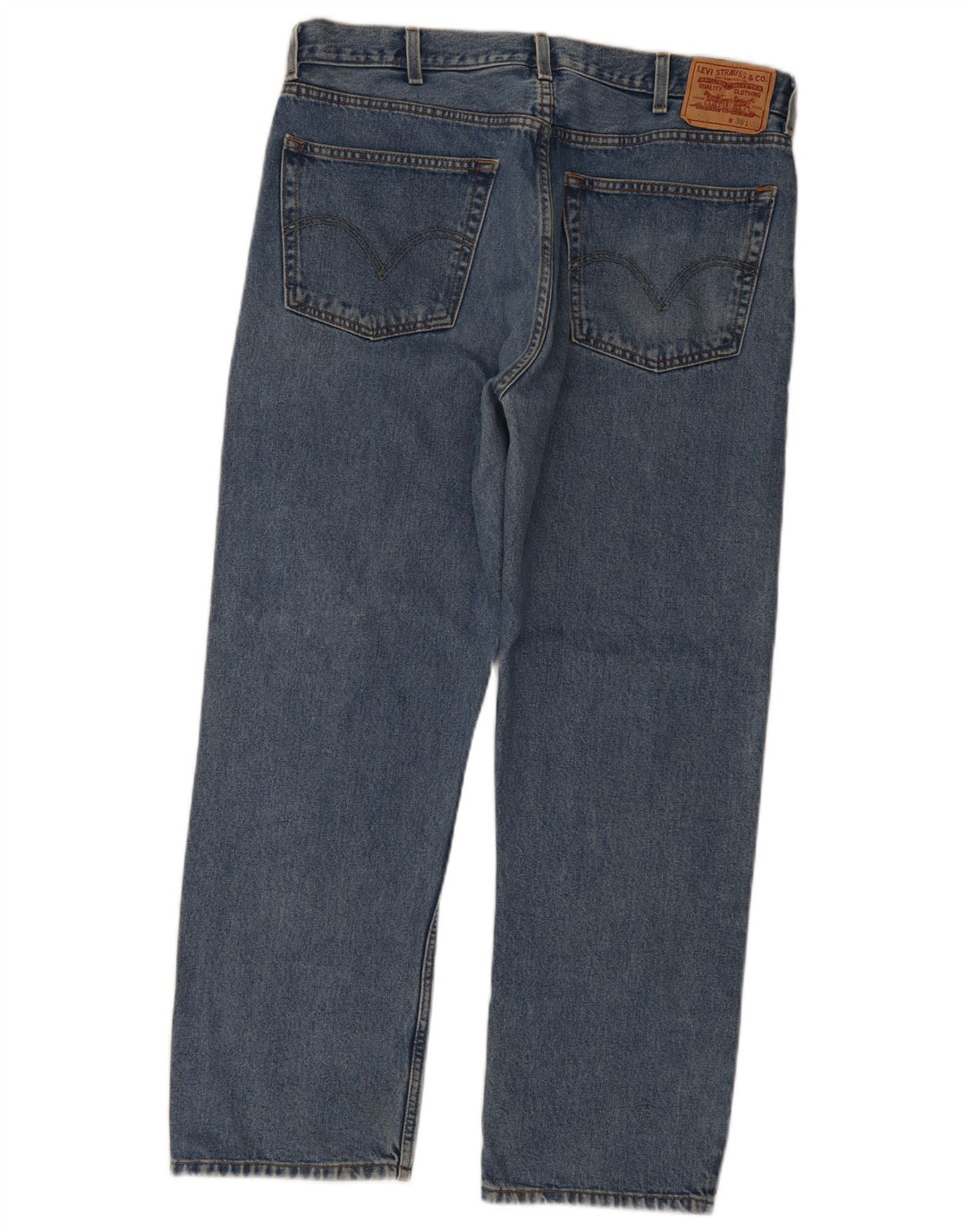 Blugi drepti pentru bărbați Levi's 505, cu ajustare normală, W38 L30, bumbac albastru