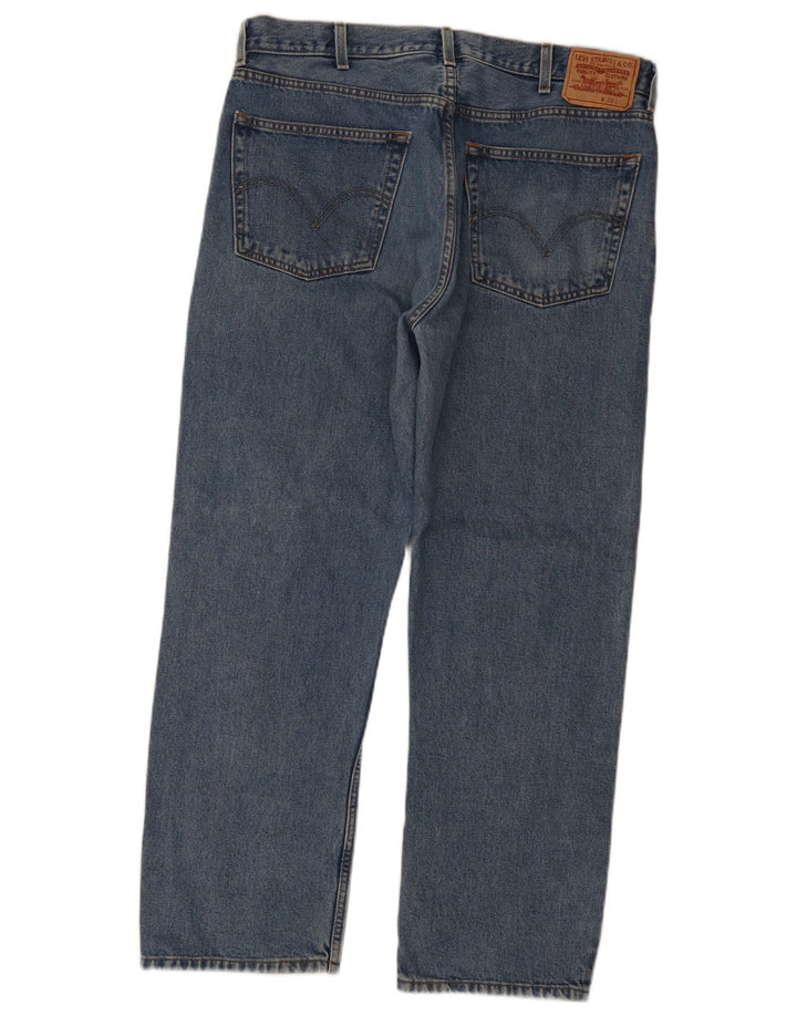 Blugi drepti pentru bărbați Levi's 505, cu ajustare normală, W38 L30, bumbac albastru