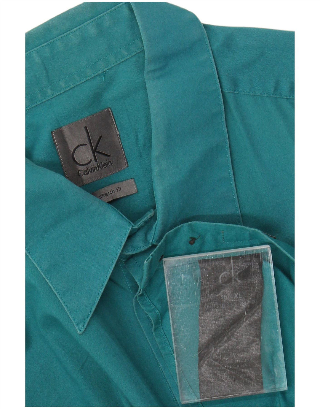 Cămașă CALVIN KLEIN pentru bărbați, XL, bumbac verde