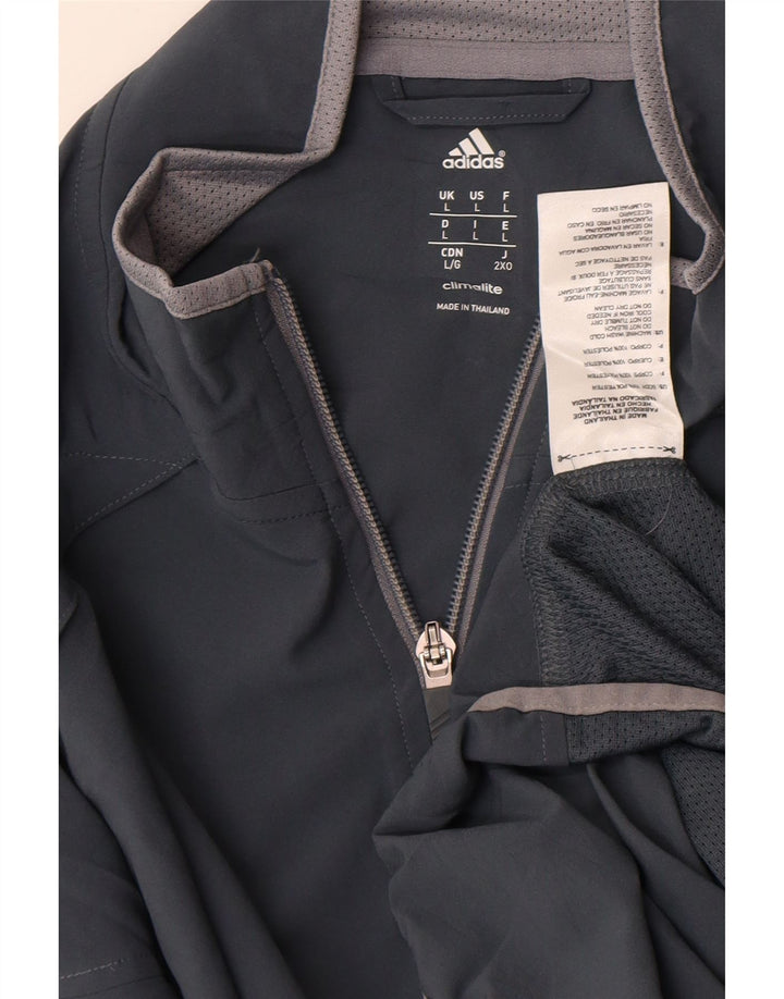 Adidas Climalite Trening Top Jachetă mare, gri, poliester