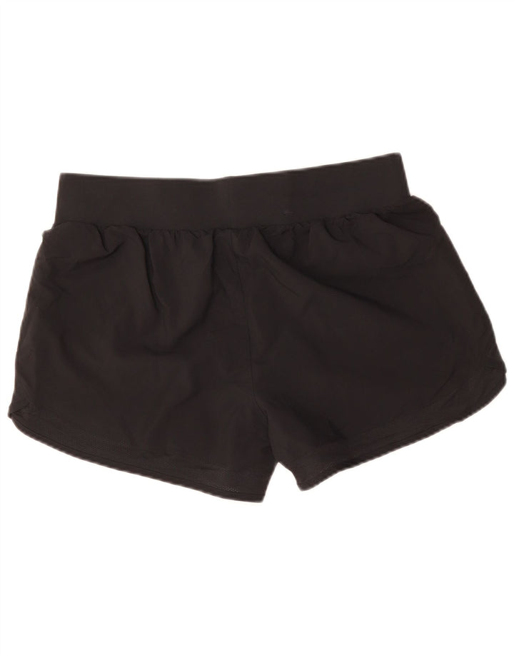 Pantaloni scurți sport grafic Under Armour pentru femei UK 14, mari, negru, poliester