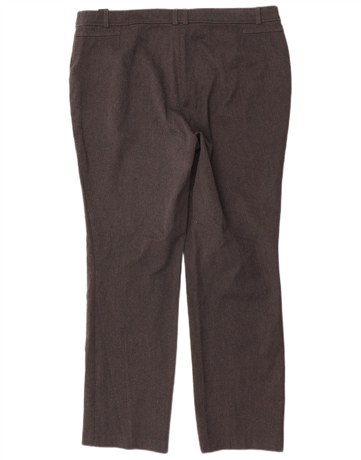 Pantaloni drepti pentru femei Marks & Spencer UK 16 Large W36 L31 Gri Poliester