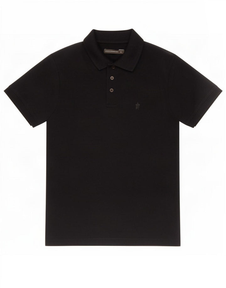 Tricou polo pentru bărbați French Connection, bumbac negru mic
