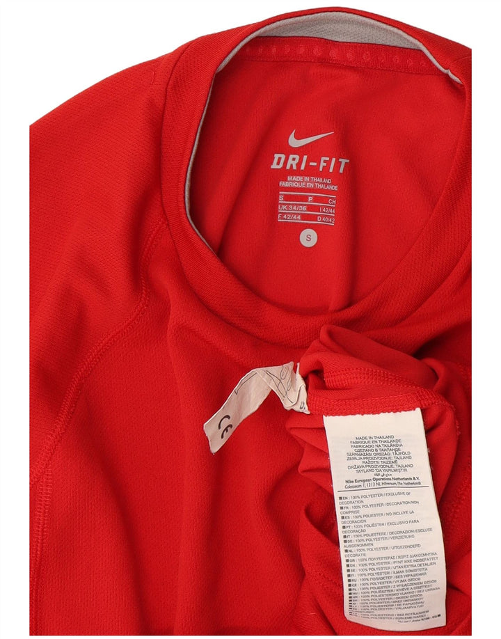 Tricou pentru bărbați Nike Dri Fit Top UK 34/36 Poliester roșu mic