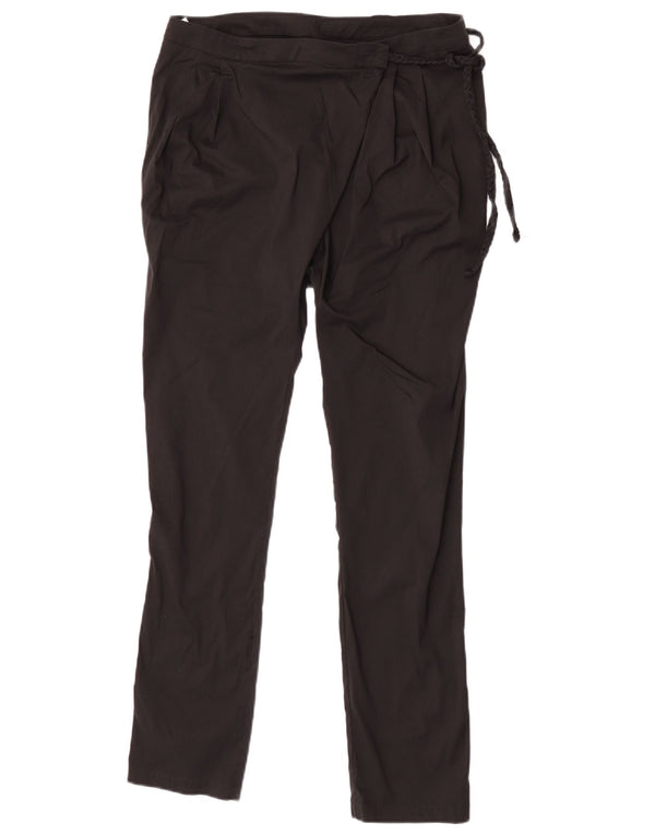 Patrizia Pepe Pantaloni casual subțiri pentru femei IT 42 Medium L30 L28 Bumbac negru