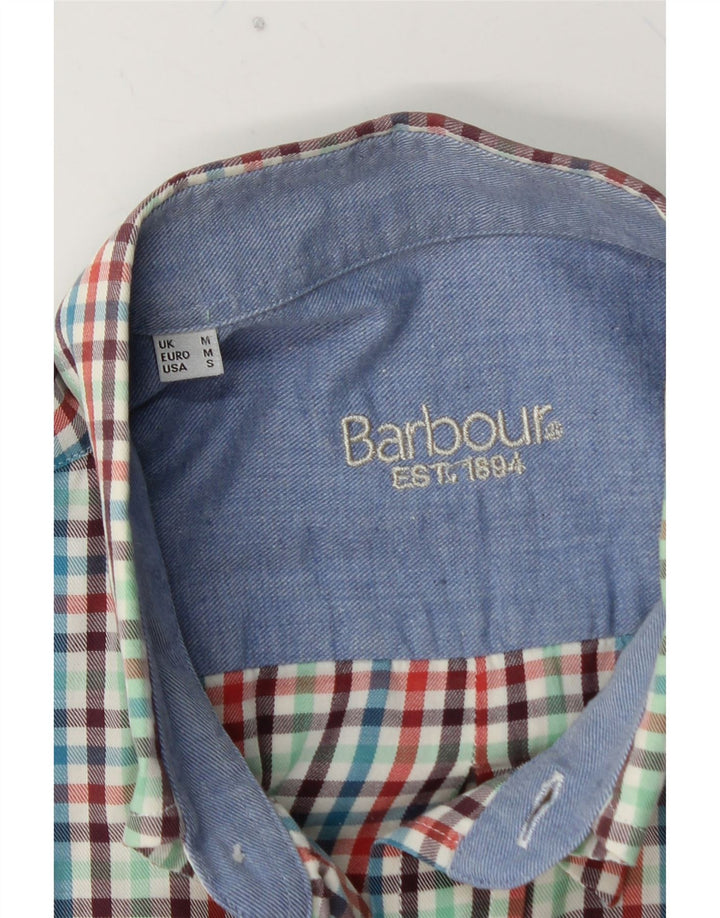 Cămașă BARBOUR pentru bărbați, bumbac vichy multicolor mediu