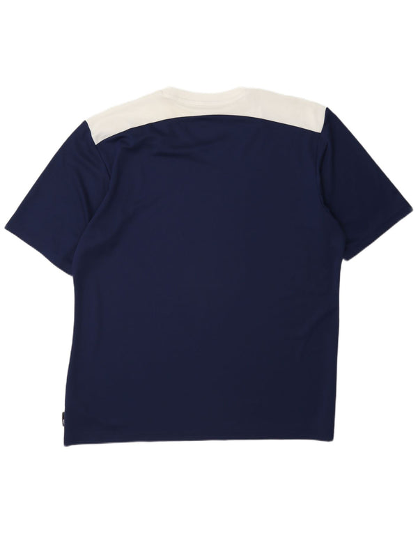 Tricou Adidas Climalite pentru bărbați Top XL Bleumarin Poliester Colorblock