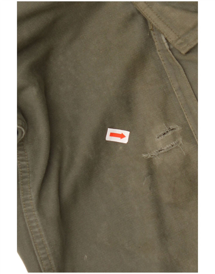 Pantaloni cargo drepți pentru bărbați VINTAGE L30 L28 bumbac kaki