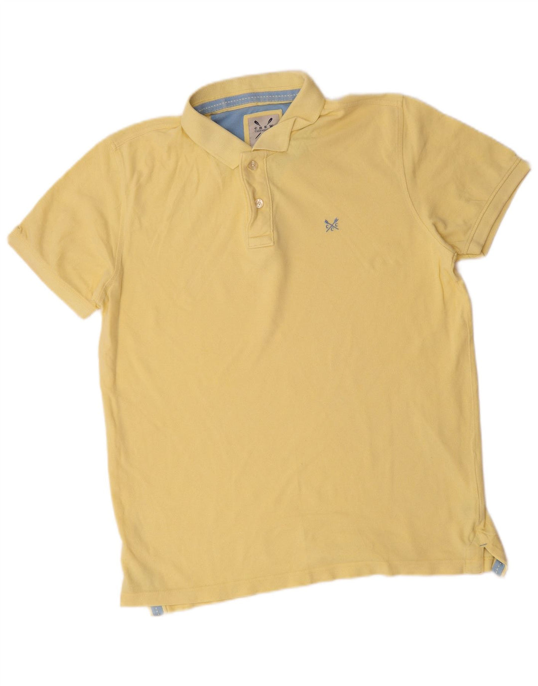 Crew Clothing Tricou polo pentru bărbați Bumbac galben mediu