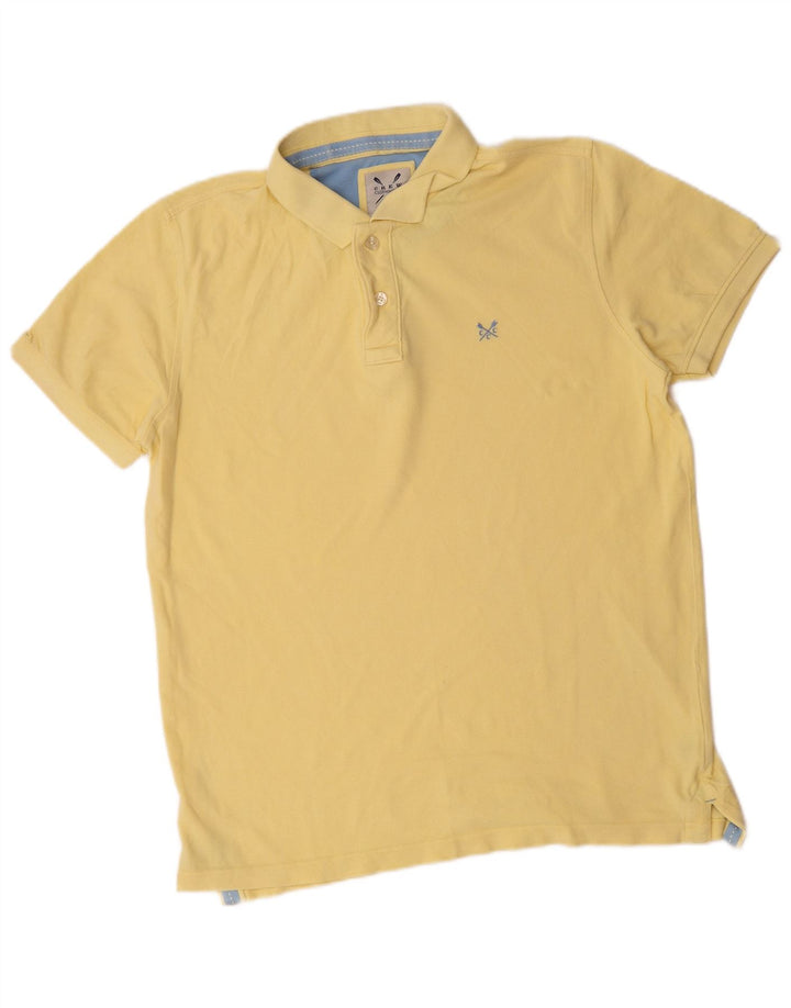 Crew Clothing Tricou polo pentru bărbați Bumbac galben mediu