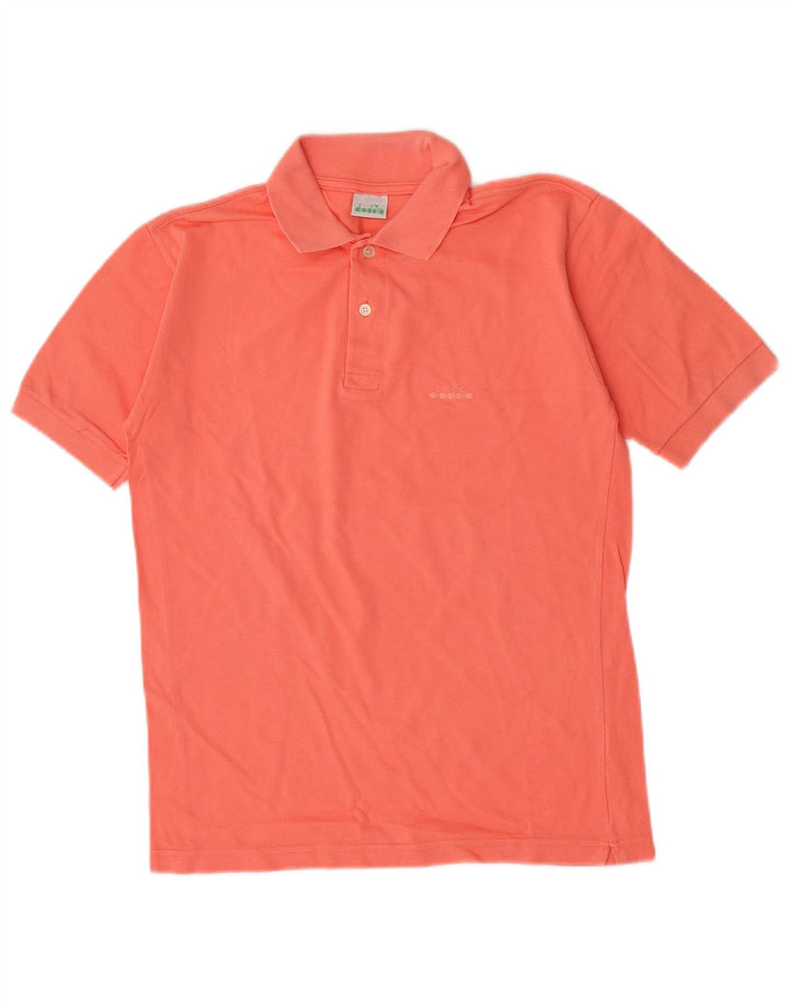 Tricou polo pentru bărbați Diadora, bumbac roz mic