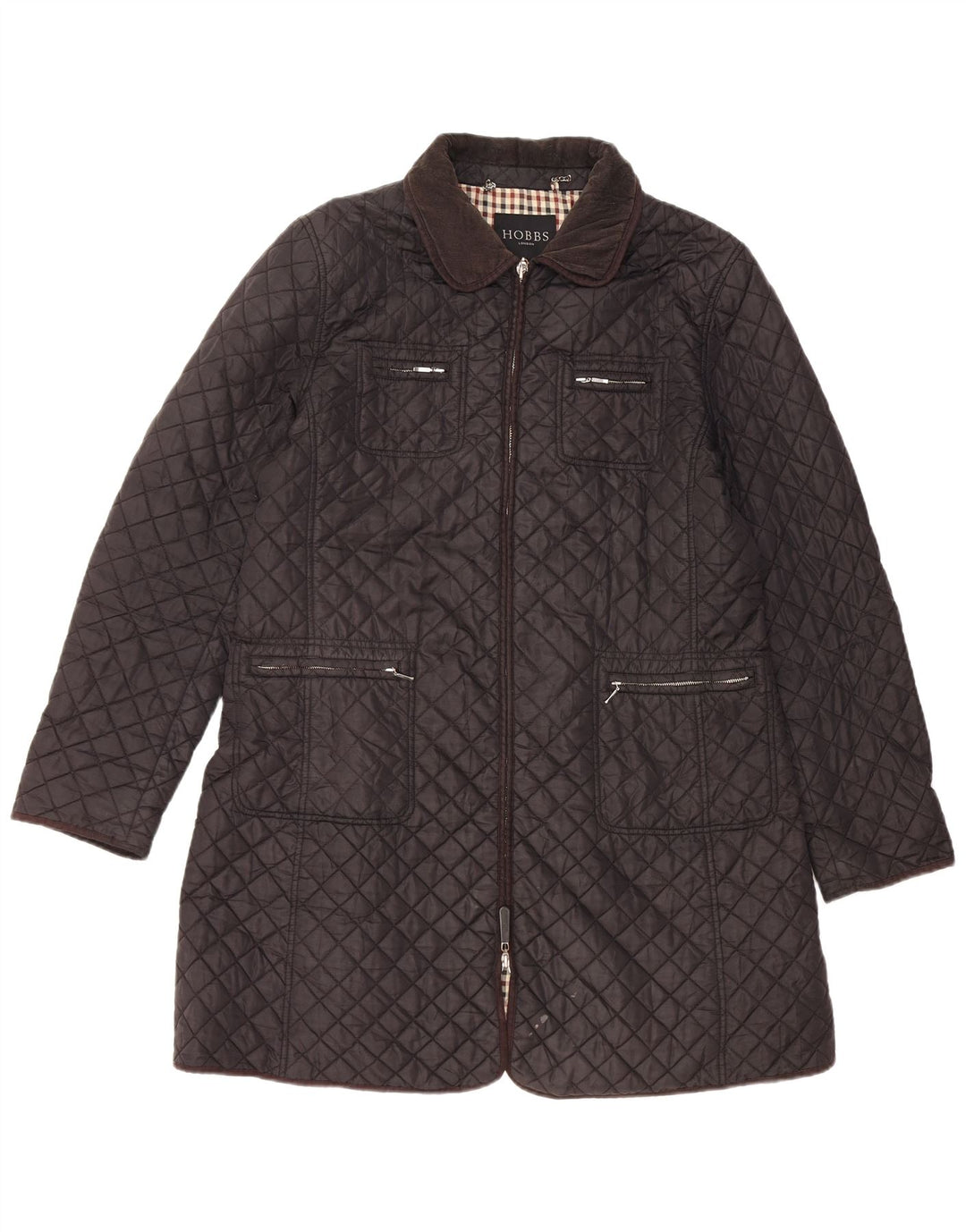 Jachetă matlasată Hobbs pentru femei UK 14 Medium Black Nylon