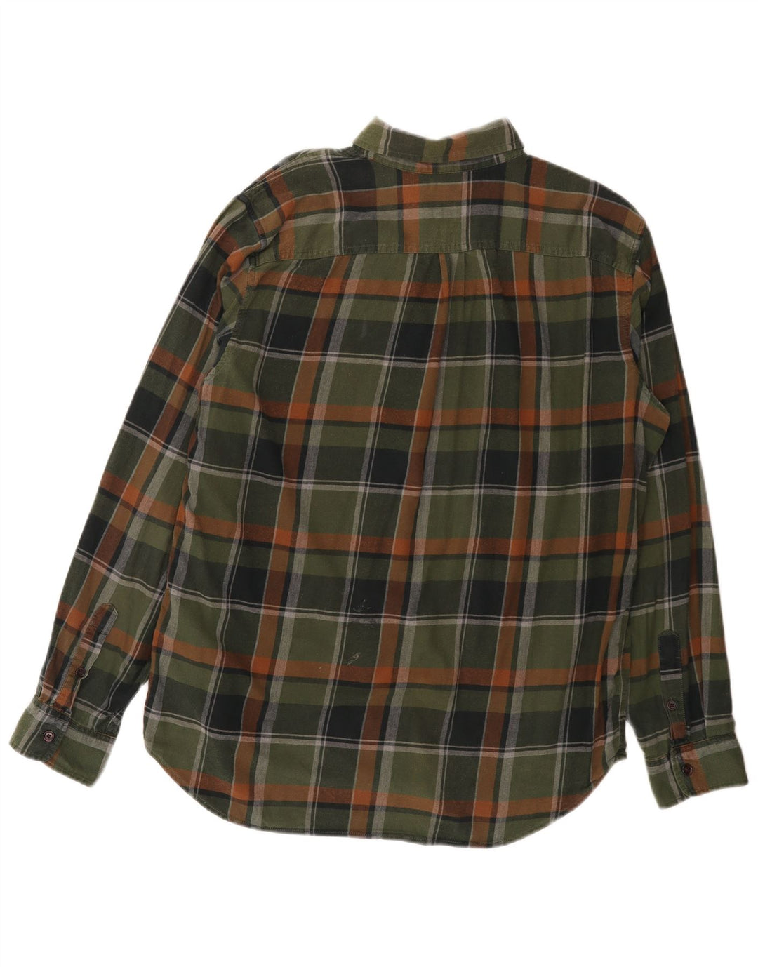 Cămașă de flanel pentru bărbați Gap Standard Fit, bumbac cu carouri verzi mari