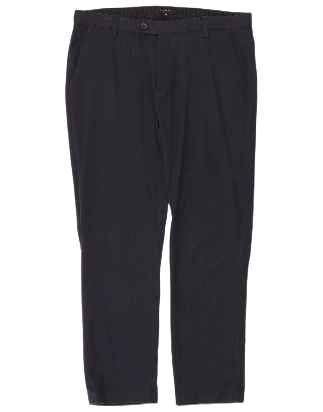 Pantaloni de costum pentru bărbați Ted Baker, slim, L36 L30, bumbac bleumarin