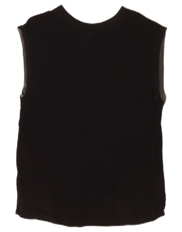 PEPE Jeans Vest Top pentru femei UK 10 Small Black Viscose