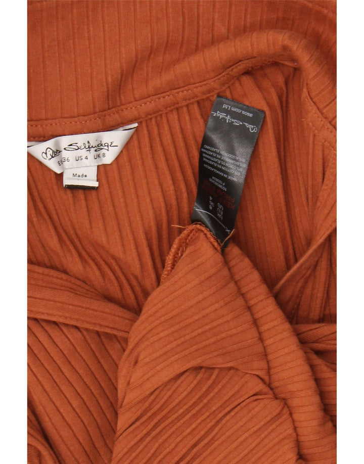 Body pentru femei MISS SELFRIDGE UK 8 mic, maro, bumbac