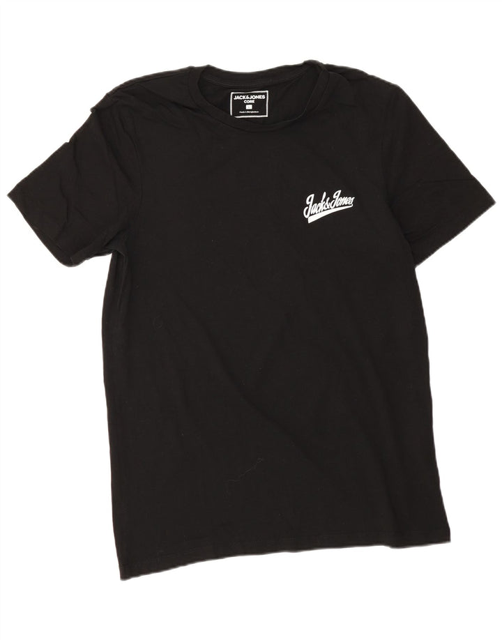 Tricou Jack & Jones pentru bărbați Top mare din bumbac negru