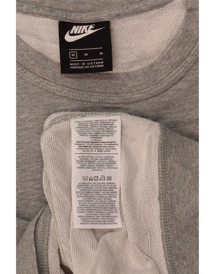 Pulover Nike pentru bărbați, bumbac cu pete, gri mediu