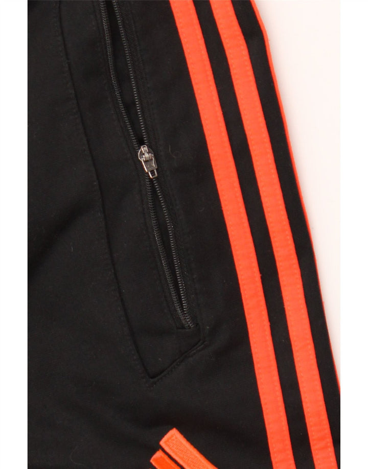 Pantaloni de trening pentru bărbați Adidas Pantaloni de jogging, mari, negru, poliester color bloc
