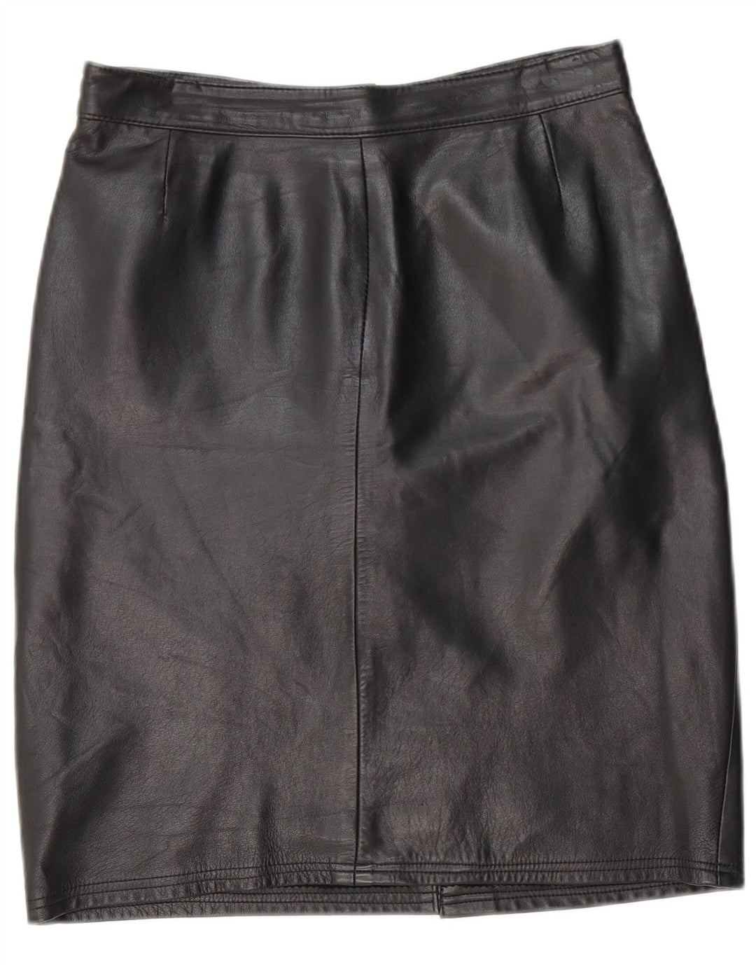 Fusta din piele pentru femei VINTAGE IT 44 Medium W28 Piele neagră