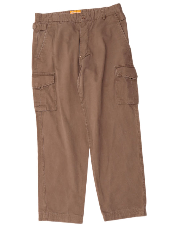 Pantaloni cargo drepți vintage pentru bărbați IT 52 XL W36 L32 bej