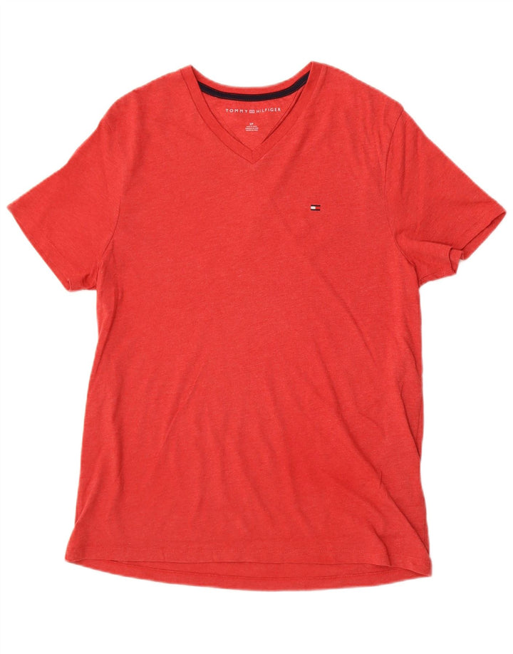 Tricou Tommy Hilfiger pentru bărbați Top mic, roșu, bumbac