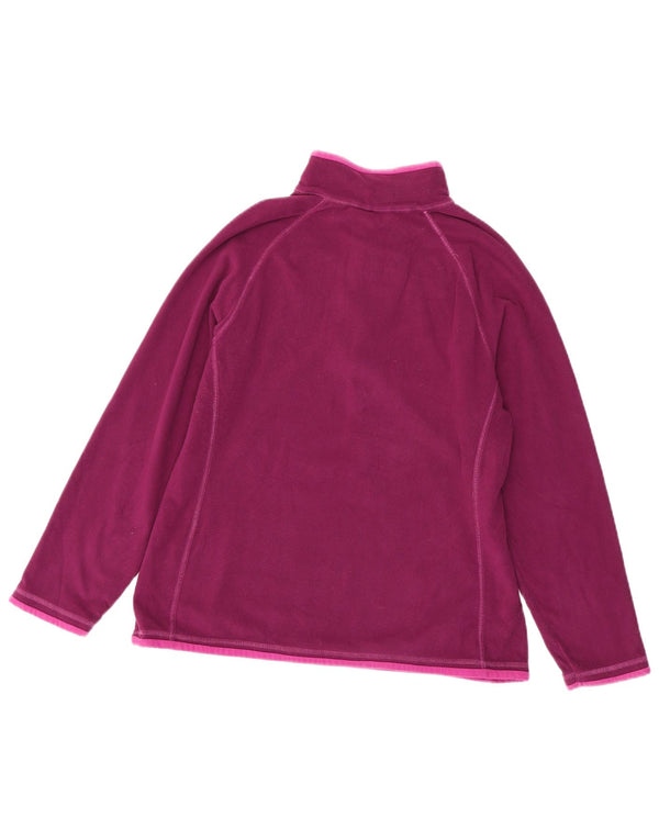 Mountain Warehouse Womens Zip Neck Fleece Jumper UK 16 Large Purple