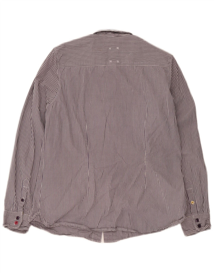 Cămașă Joules pentru femei UK 14 Medium Purple Gingham Bumbac