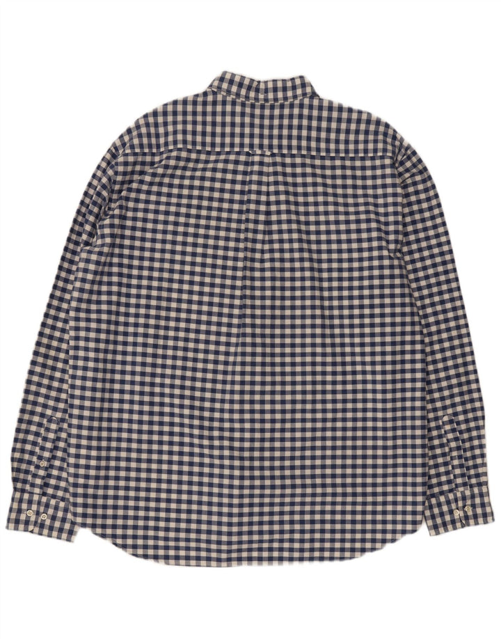 Cămașă Gant pentru bărbați, cu tăiere obișnuită, 3XL, bumbac vichy albastru