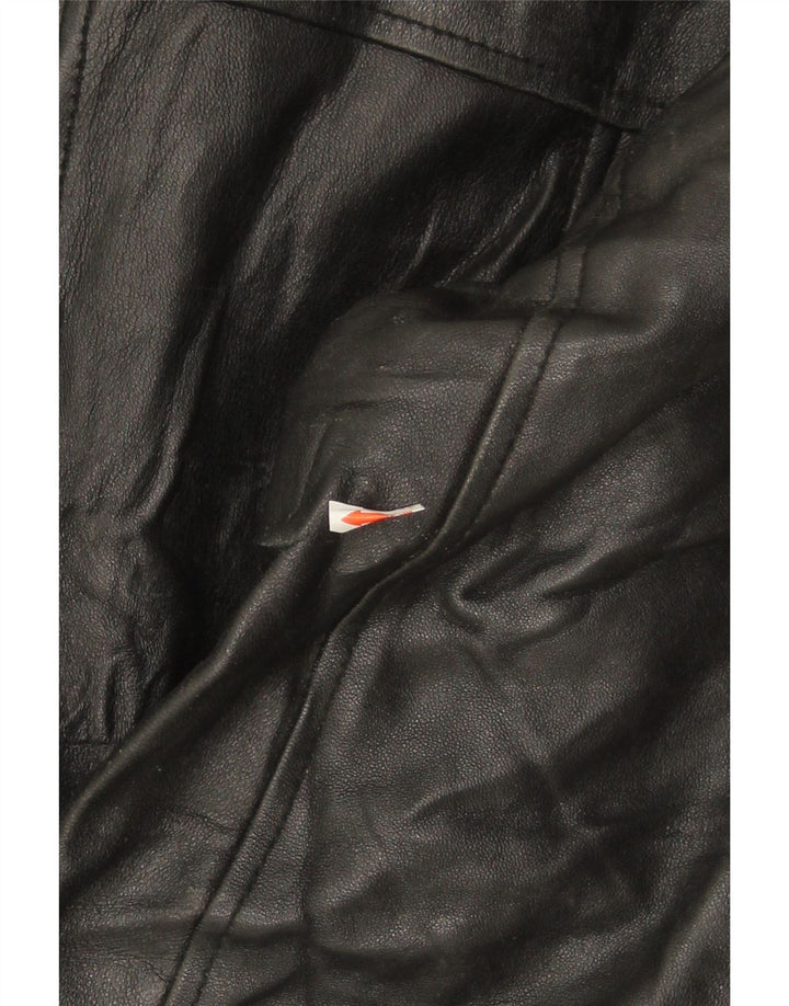 VINTAGE Womens Bomber Jacket UK 12 Medium Black Vintage Vintage and Second-Hand Vintage from Messina Hembry 