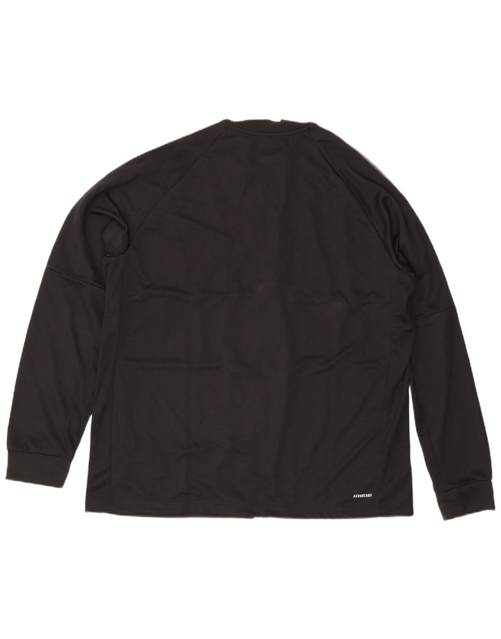 Jachetă pentru trening Adidas Aeroready pentru bărbați, poliester negru 2XL