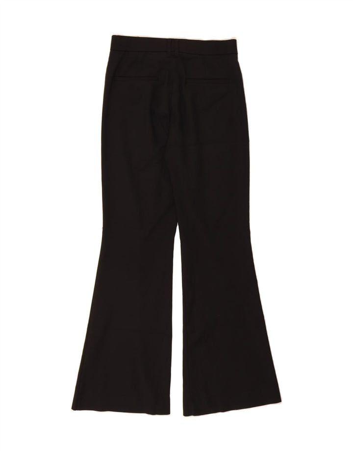 ZARA Womens Flare Casual Trousers Medium W28 L31 Black Vintage Zara and Second-Hand Zara from Messina Hembry 