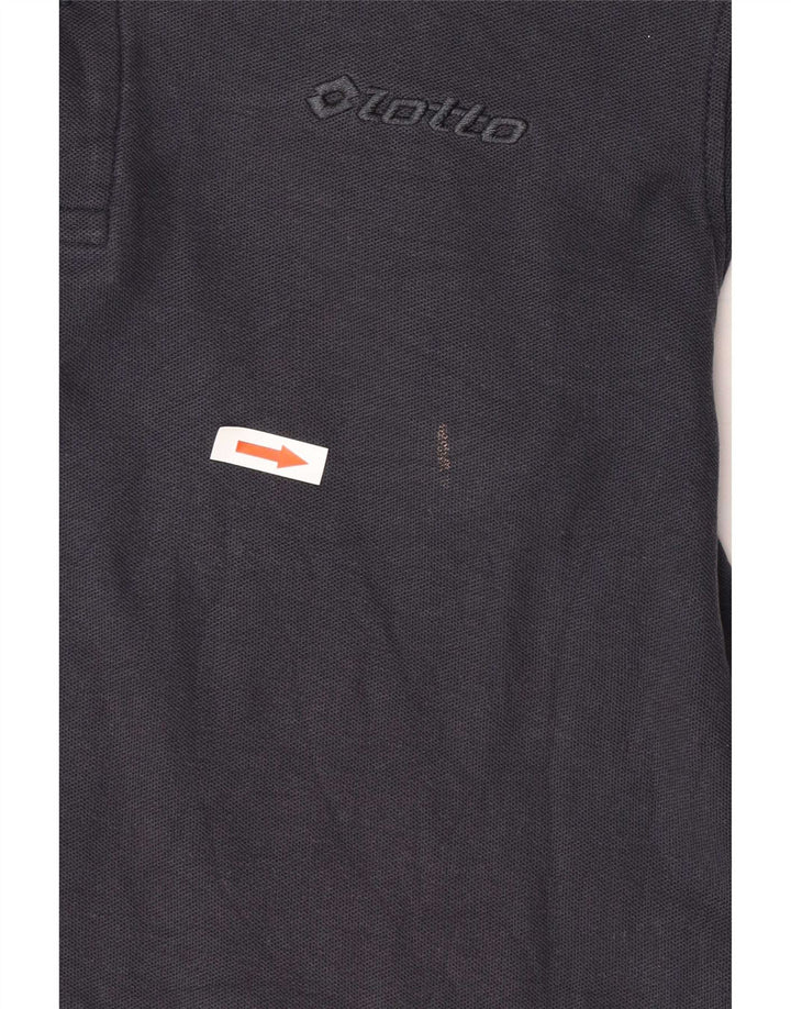 Tricou polo pentru bărbați Lotto, bumbac, albastru bleumarin mediu