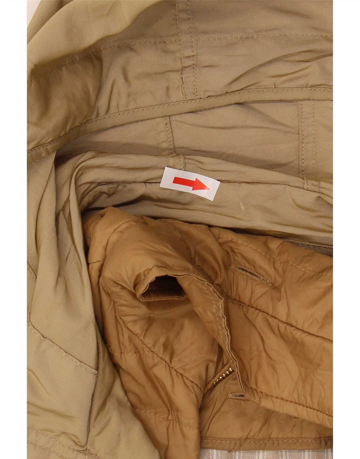 Jachetă parka supradimensionată cu glugă Massimo Dutti pentru femei UK 6 XS kaki