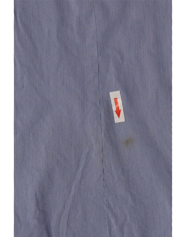 Cămașă pentru bărbați Roberto Cavalli Mărimea 39 Medium Blue Pinstripe