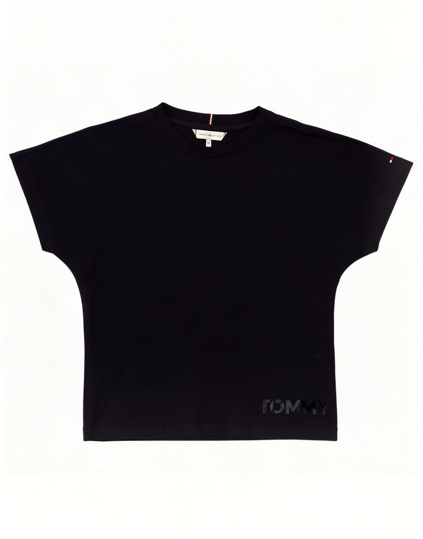 Tricou grafic Tommy Hilfiger pentru fete Top 11-12 ani bleumarin