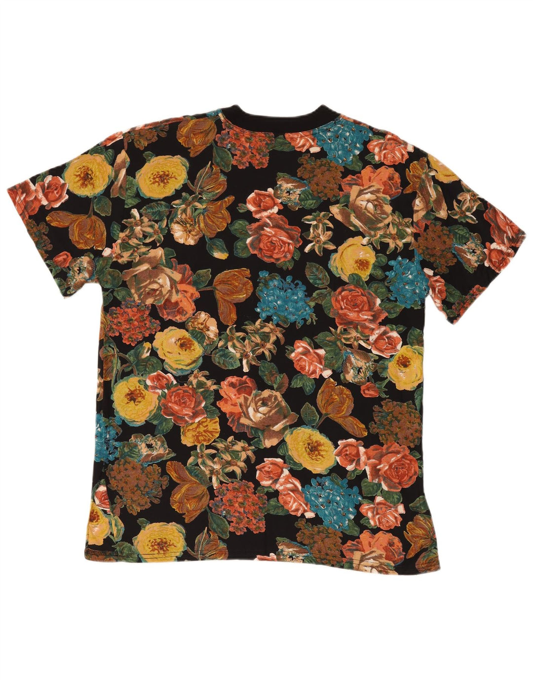 Topazio Bluză Femei Top UK 14 Medium Multicolor Floral Viscose