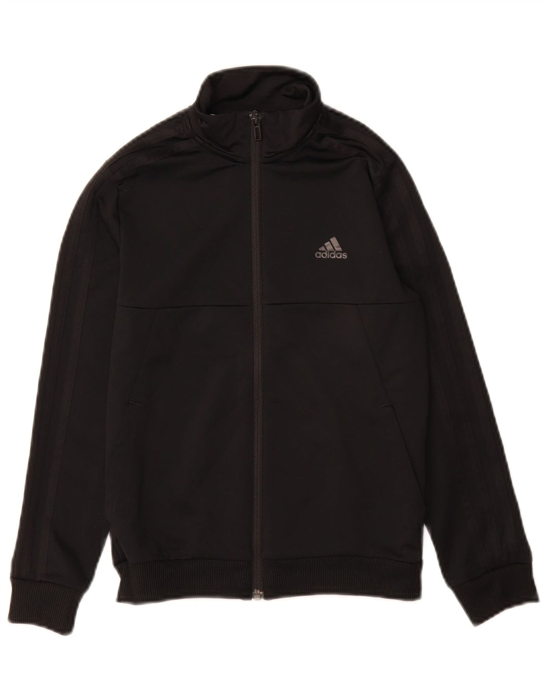 Jachetă de top pentru trening Climalite Adidas băieți 9-10 ani poliester negru