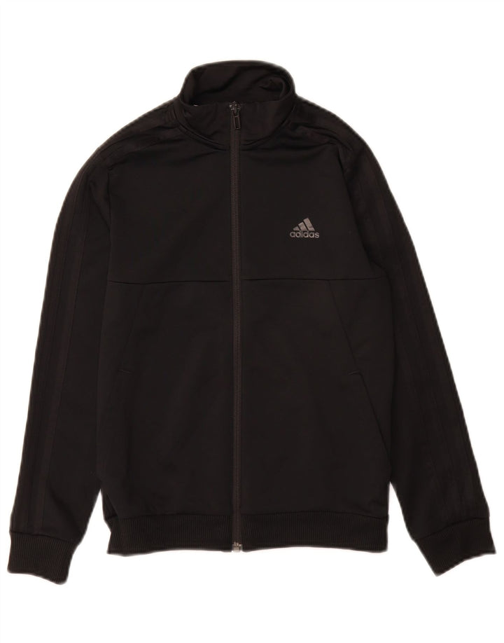 Jachetă de top pentru trening Climalite Adidas băieți 9-10 ani poliester negru