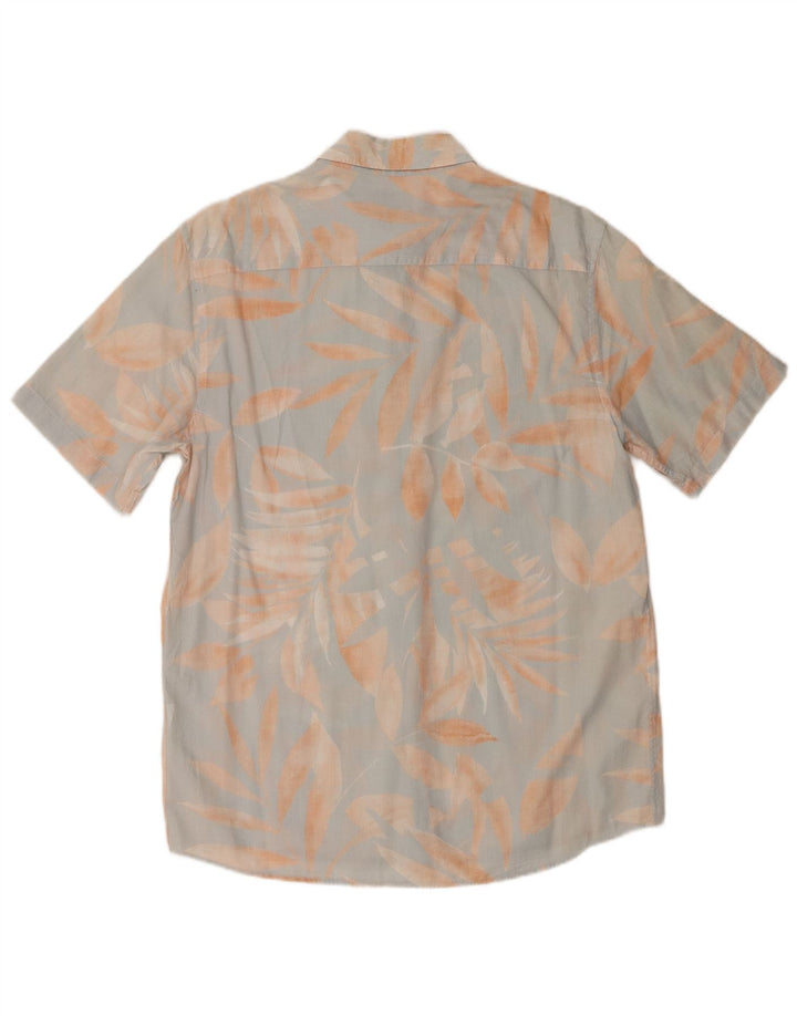 Cămașă cu mânecă scurtă pentru bărbați Zara, cu formă regulată, albastru mediu, floral