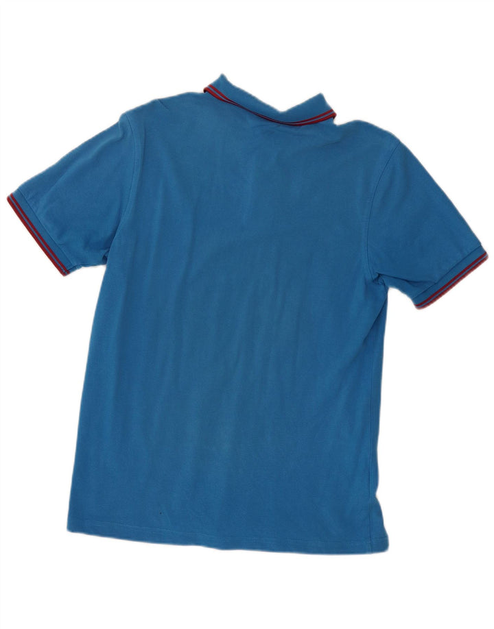 Cămașă polo Fred Perry pentru bărbați, bumbac cu dungi albastre medii