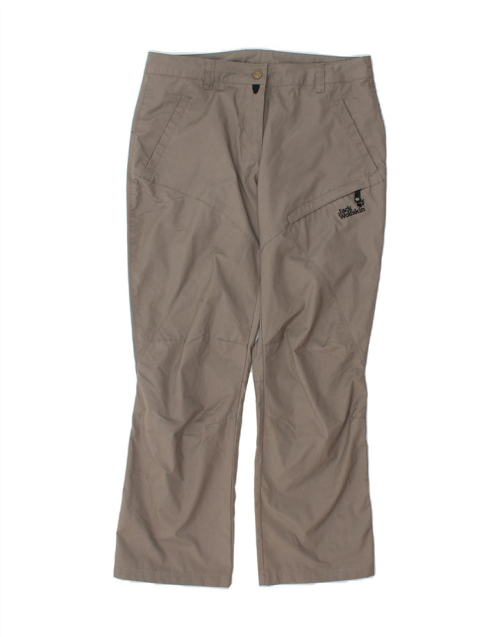 JACK WOLFSKIN Womens Straight Cargo Trousers W34 L29 Grey Polyester Vintage Jack Wolfskin and Second-Hand Jack Wolfskin from Messina Hembry 